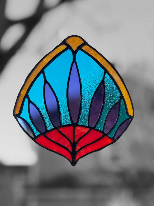 Egyptian Fan Stained Glass