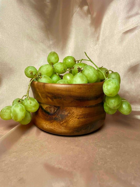 Hand Turned Wooden Bowl 6"