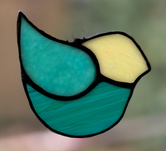 Seafoam Glass Bird